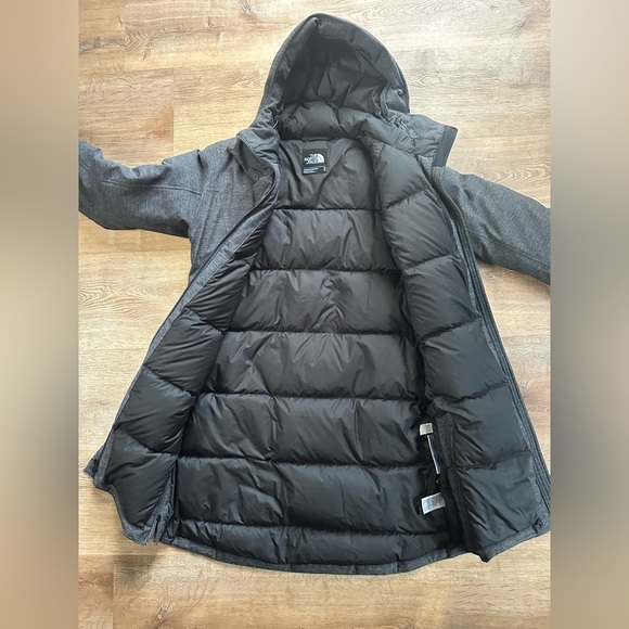 The North Face Defdown Parka Gore-Tex - Women's Size Medium Charcoal Grey - Picture 8 of 16